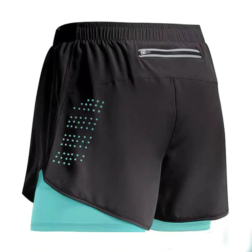Men's Running 2 in 1 Quick Dry Gym Shorts