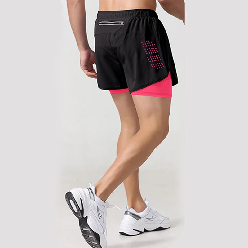 Men's Running 2 in 1 Quick Dry Gym Shorts