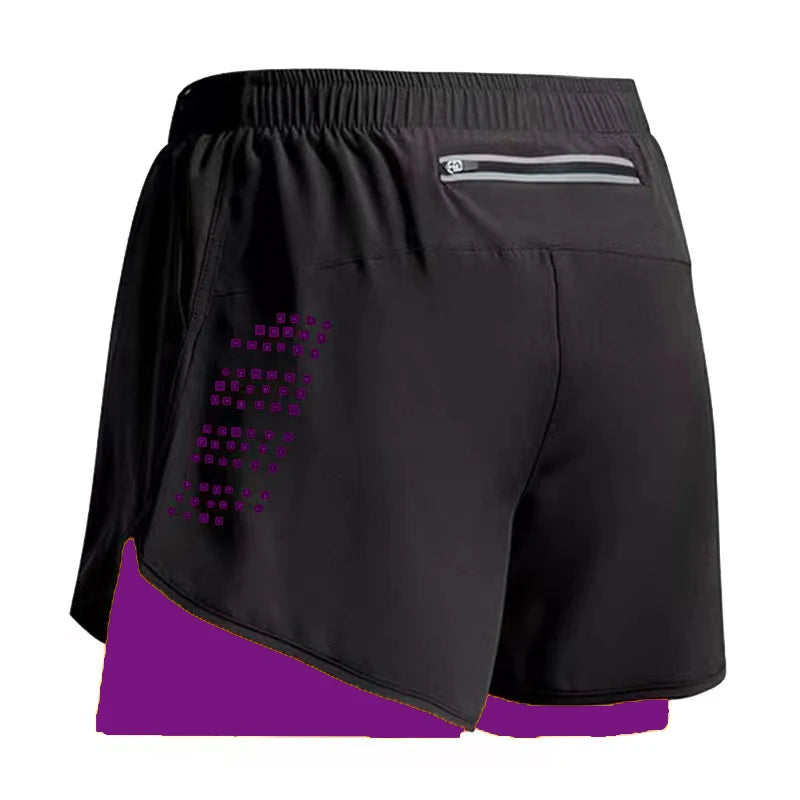 Men's Running 2 in 1 Quick Dry Gym Shorts