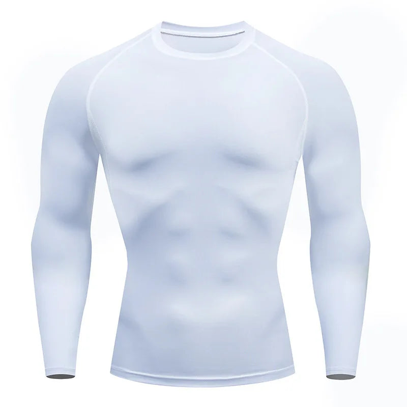 Men's Dry Fit Compression Long-Sleeve Workout Shirt