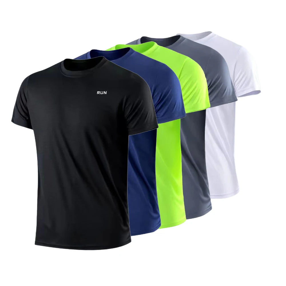 Men's Lightweight Quick Dry Short Sleeve Gym/Running Shirt