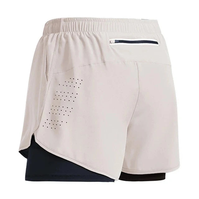 Men's Running 2 in 1 Quick Dry Gym Shorts