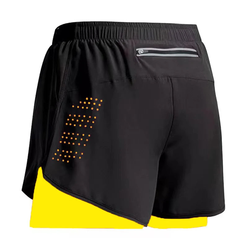 Men's Running 2 in 1 Quick Dry Gym Shorts