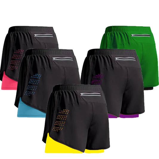 Men's Running 2 in 1 Quick Dry Gym Shorts