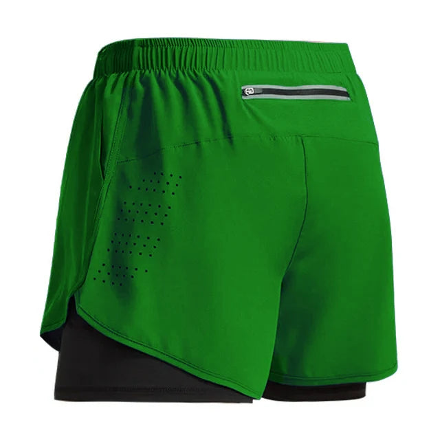 Men's Running 2 in 1 Quick Dry Gym Shorts